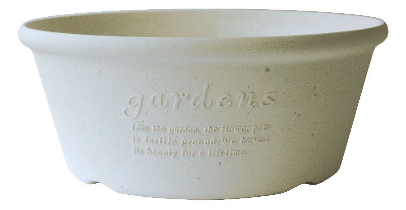 fioriera papier bianca hachiman minimal per piante verdi e fiori